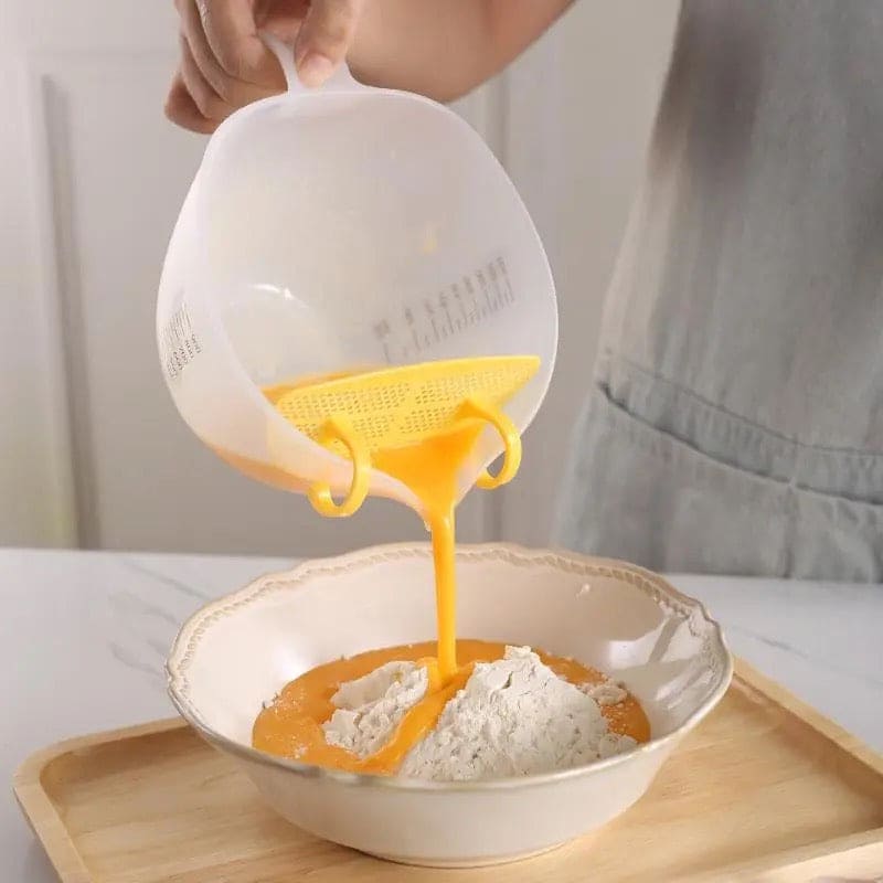 Measuring Cup With Scale, Multifunctional Egg Liquid Filter Cup, Egg Filter Measuring Cup, Household Restaurant Egg Beating Mixing Cup, Washer Strainer Bowl, Stirring Bowl With Scale Measuring Cup With Scale, Multifunctional Egg Liquid Filter Cup, Egg Filter Measuring Cup, Household Restaurant Egg Beating Mixing Cup, Washer Strainer Bowl, Stirring Bowl With Scale